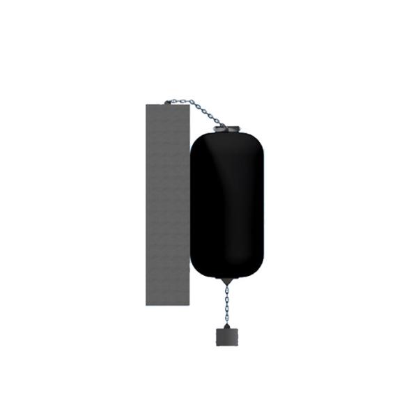 50kPa海底フェンダーISO17357-1:2014年のBVは停泊のための黒い色を証明する