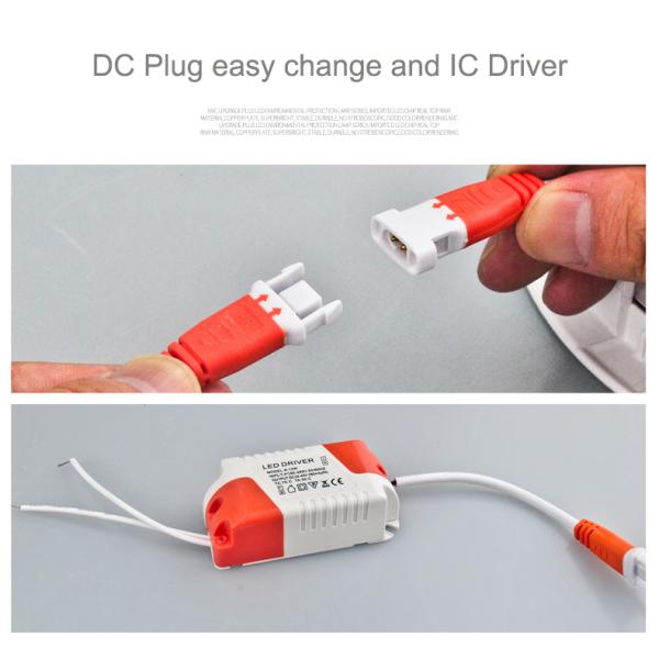 Easy to Install 6w 12w 18w 24w Surface Mounted Square LED Panel Light for Home Office