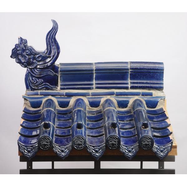 Черепицы желтого виска украшения крыши китайского керамические