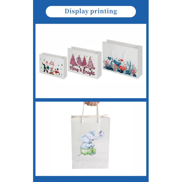 Paper Tote Bag Sublimation Blanks Reusable Shopping Bag Eco Friendly Custom with Logos Personalized for Women