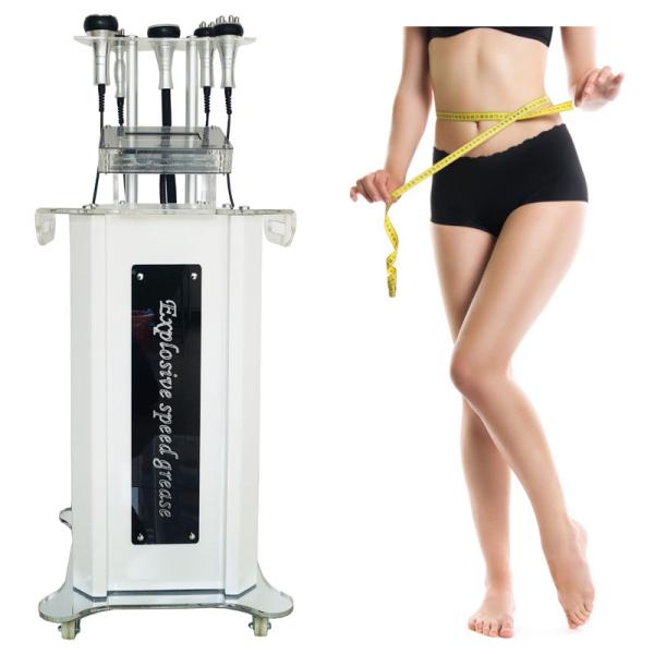 Standing 5 In 1 Cavitation Slimming Machine 40Khz Rf Vacuum For Beauty Salon