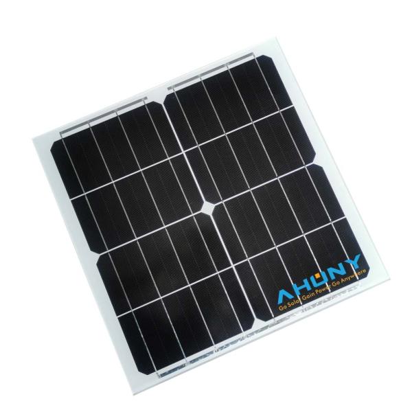 Совместимая с ЕС 5W 10w 20w 30w безрамочная стеклянная солнечная панель с монокристаллическим для камер видеонаблюдения