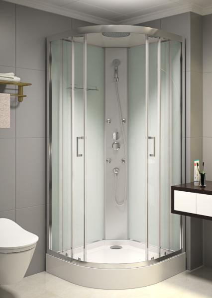 4mm Transparent Tempered Glass Quadrant Shower Cubicles KPN2009006