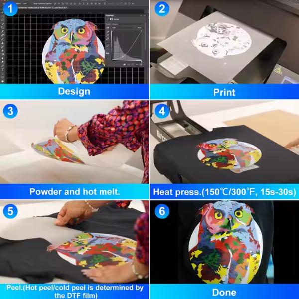 Cmykw Inkjet Printer Transfer Film Dtf Pigment Ink Premium For Dtf Printing