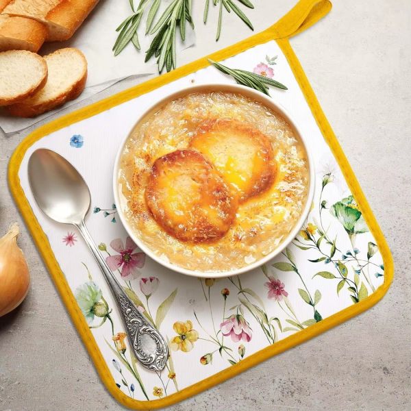 Custom Colorful Sublimation Blank Printable Polyester Pot Holder Waterproof Heat Resistant Dishwasher Safe