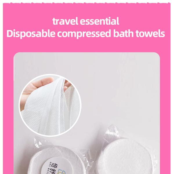 Water Absorption Compressed Bath Towel 70*140cm Portable Bath Towel