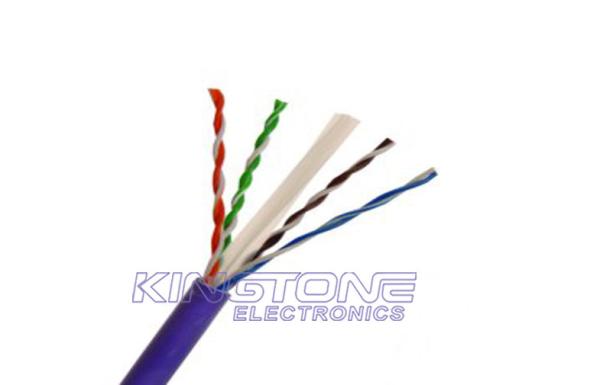 23AWG UTP CAT6 Security Camera Cables 4 Pairs Bare Copper CMR Rated PVC
