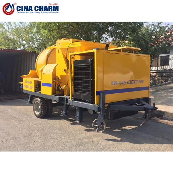 Mini Concrete Mixer Pump JBS40 40m3/H With Electric Motor Portable Concrete Pumps