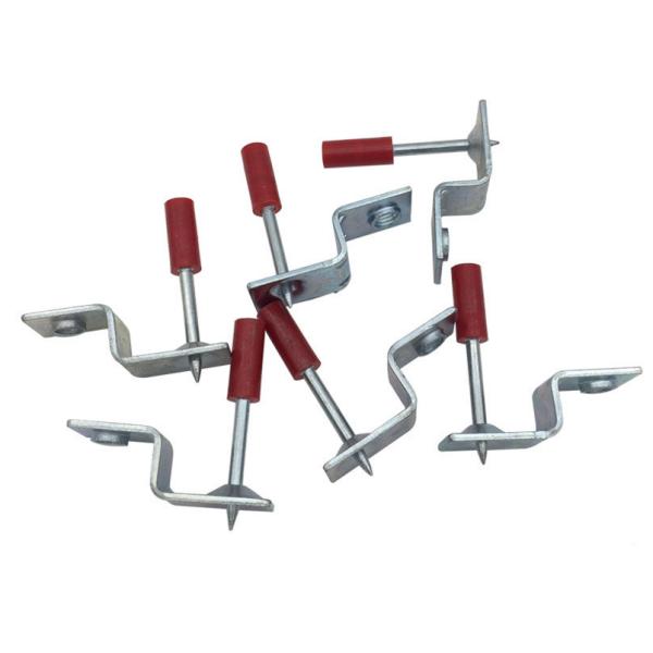 6mm Hole Diameter Decorative Drive Pin Shoot Nail with M8 Ceiling Clip Ceiling Fasteners