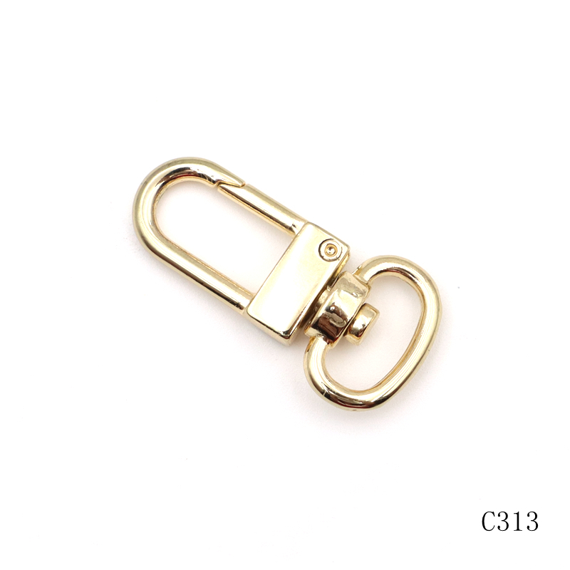 Small Swivel Lobster Clasp with Oval Ring | Key Chain & Lanyard Hardware