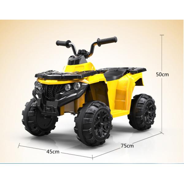 6v ATV пляжный автомобиль с фары перезаряжаемый электрический проезд на машине для детей 2-6 лет