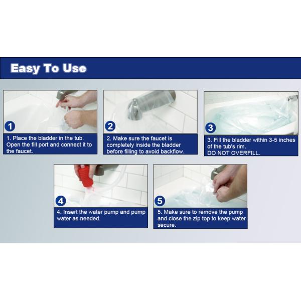 Water Storage Bladder, 100 Gallon Heavy Duty Food-Grade Plastic Bag, For Emergency Water Bank, Ideal For Bathtub Water Storage, Camping, Gardening And Agricultural Irrigation.