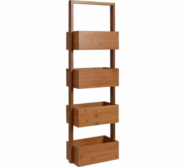 4 tier bamboo bathroom shower storage caddy bathroom stationary caddy