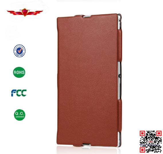Ultra Thin Import Italy Flip Leather Cover Case For Sony Xperia Z Ultra XL39H Multi Color