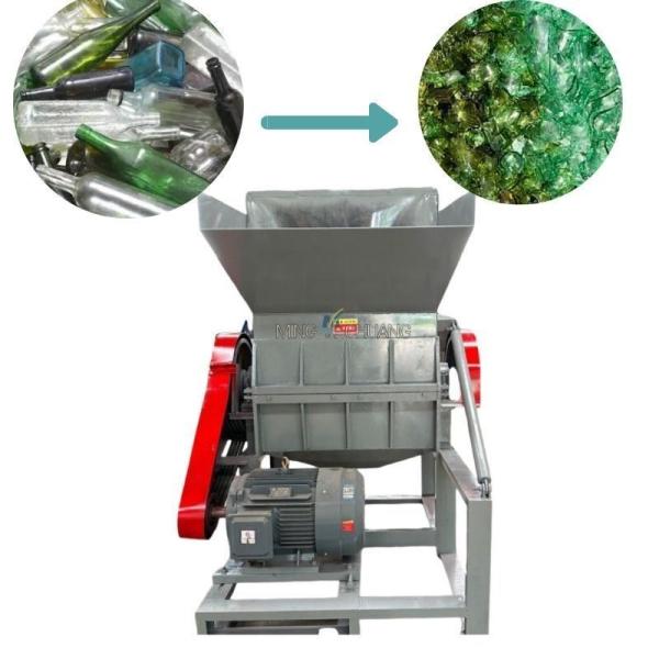 Safe Glass Bottle Hammer Metal Plastic Crusher with 6 Rotating Blades Weighing 2000Kg