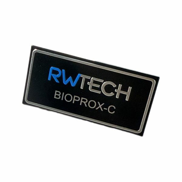 Customized Embossed Aluminum Nameplate With Three-dimensional Effect With Adhesive