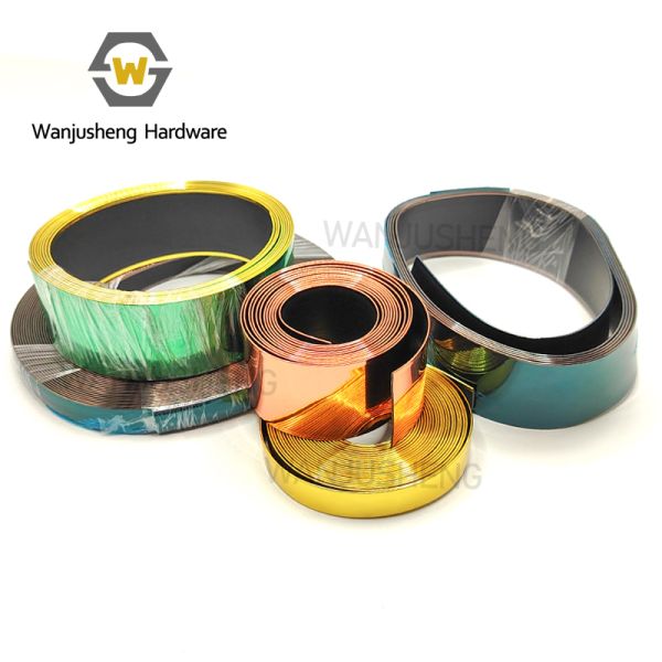Plastic Gold Car Trim Strip Sofa PVC Edge Banding Tape Furniture Upholstery