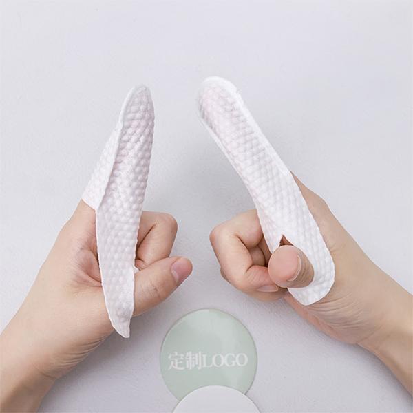 Lingettes nettoyantes pour dents de chien personnalisées en non-tissé, coussinets de doigt pour nettoyer les dents