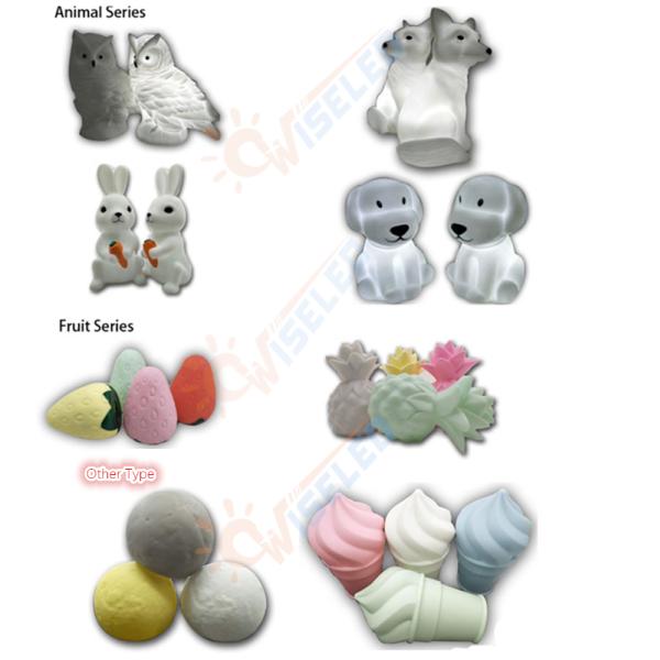 Pure White Sleeping Dog LED Night Light With 1 Hour Power Off Automatically
