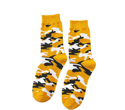 Personality Crew Grain Men Women's Novelty Socks Cotton Custom