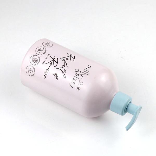 Silk Screen Logo Pink Aluminum Cosmetic Bottles 30ml 50ml Pump Shampoo Bottle