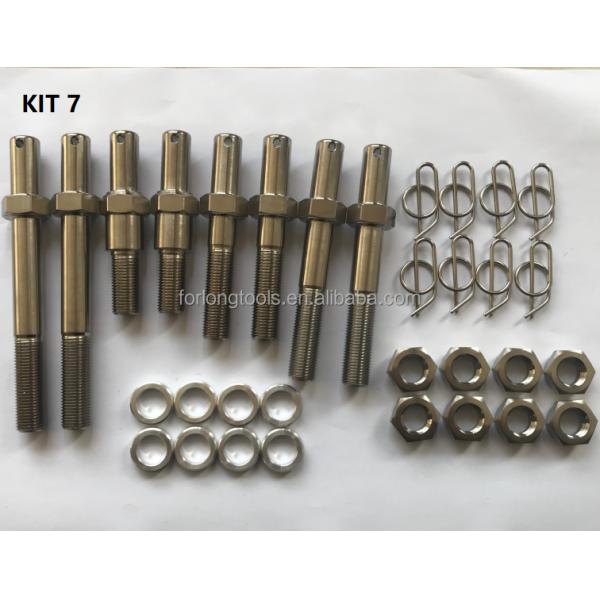 Universal Year N/M Titanium Sprintcar One Nut Radius Rod Bolt Kit for Motorsport Professionals Natural Universal