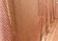 Tipo abertura de Chainmail da malha do anel do cobre da cortina das salas de concertos do diâmetro 8mm de 1mm