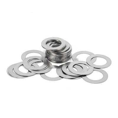 Custom 0.02mm Flat Washers 304 Stainless Steel Aluminum Flat Shims Anodized Yellow