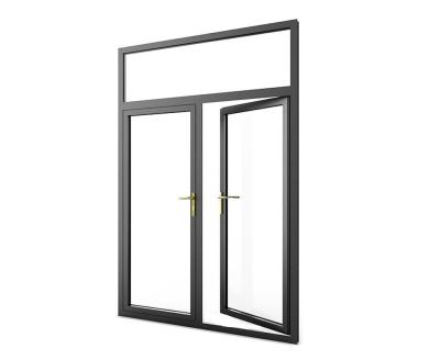 Two Track Flush Casement French Doors , Waterproof Aluminum Hinged Screen Doors