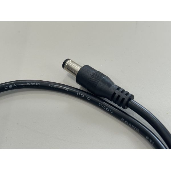 DC Power Plug to Plug Cable, 5.5 mm Barrel Power Connector Wire for Adapter and LED Supply