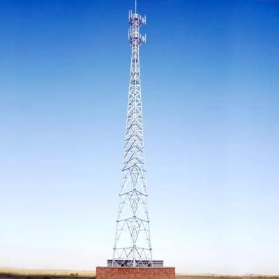 4-Legged Self Supporting Mobile Steel Tower 30m to 70m Hot Dip Galvanized Pole