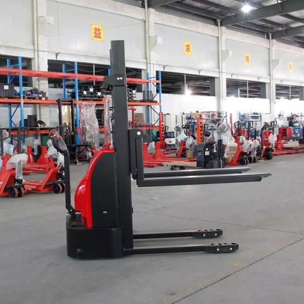 1000kg 2.5m 3m Battery Operated Pallet Stacker 1 Ton Electric Forklift Stacker