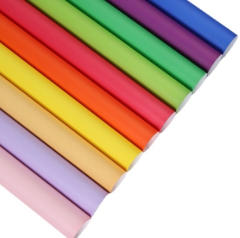 Papel de embalaje de flores de dopamina de doble color BOPP de doble cara en muchos colores