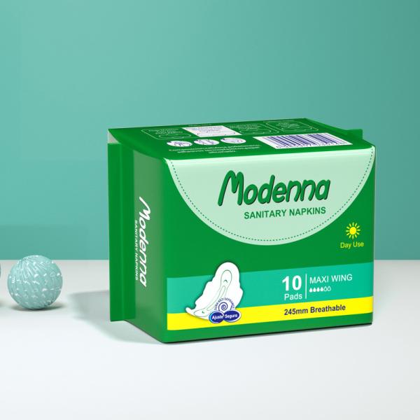 Ультра тонкий женский устранимый хлопок санитарной салфетки Biodegradable органический