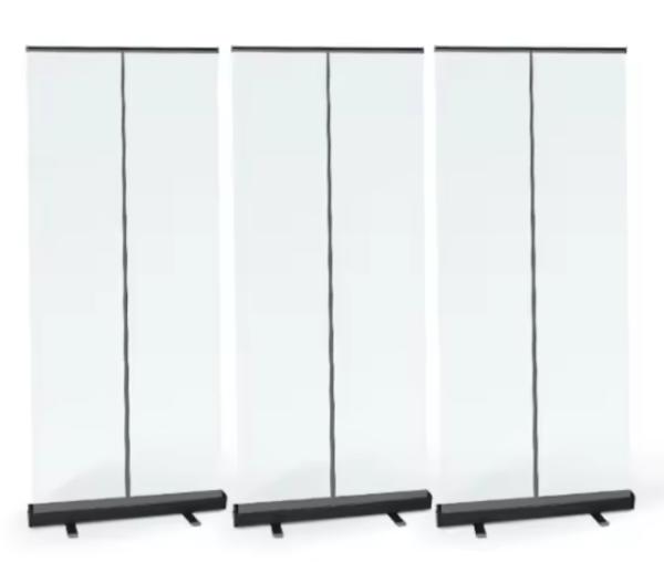 Portable Double-Sided Roll-Up Banner Display Lightweight Aluminum Frame for Trade Shows Events & Promotions