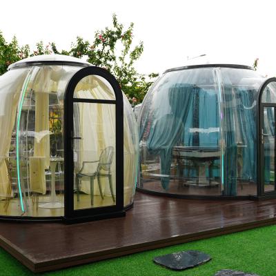 Prefab Cabin House Restaurant Home Transparent Bubble Glamping Bubble Dome Tent House