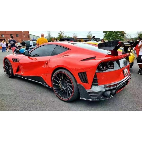 Para Ferrari 812 Fibra de carbono Kit de carrocería 812 Modernizado estilo MSY Fibra de carbono delantera y trasera del parachoques