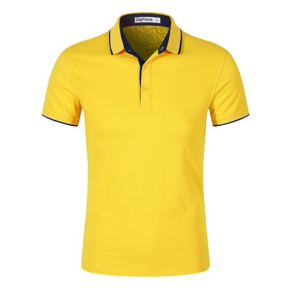 Wholesale Men's Customizable Golf Sportswear Polo Shirt 100% Cotton Polo T-Shirt