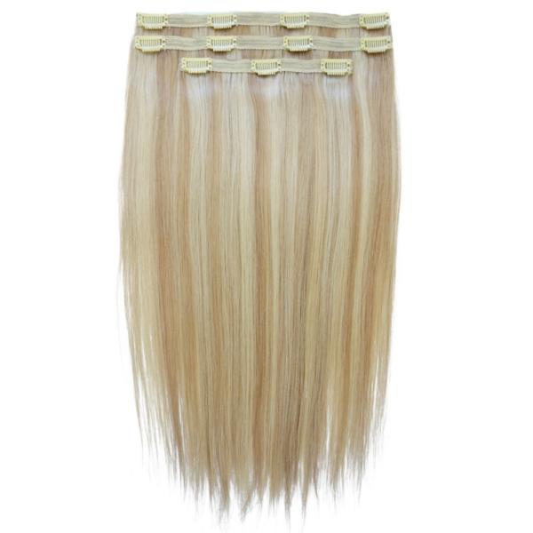 18 Inch 20 Inch 22 Inch Clip in Hair Extensions Double Drawn Braids 100% Human Hair