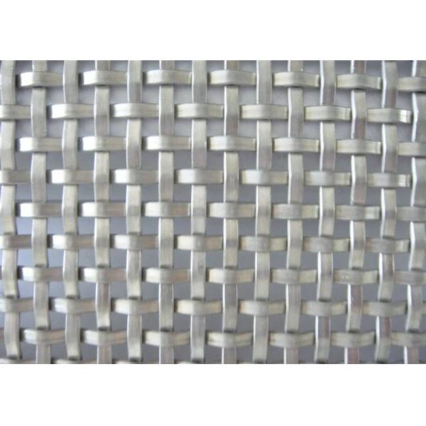 Flat Square Woven Decorative Metal Mesh Stainless Steel or Aluminum
