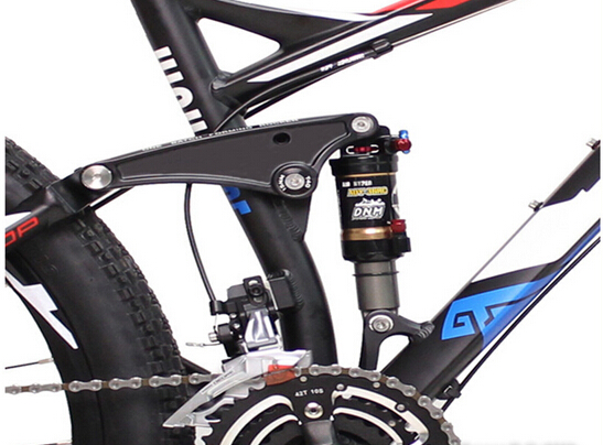 250W Power Mountain Electric Bike Sliver Electric Mountain Bike Full Suspension