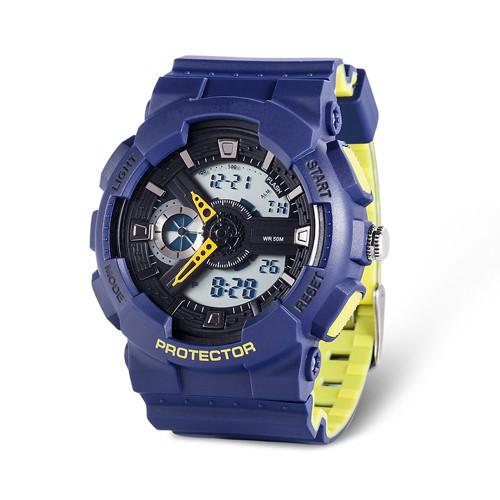 Digital Watch with Stainless Steel Case Back, 5ATM Water Resistant Quartz Chronograph Watch,Digital Sport Watches