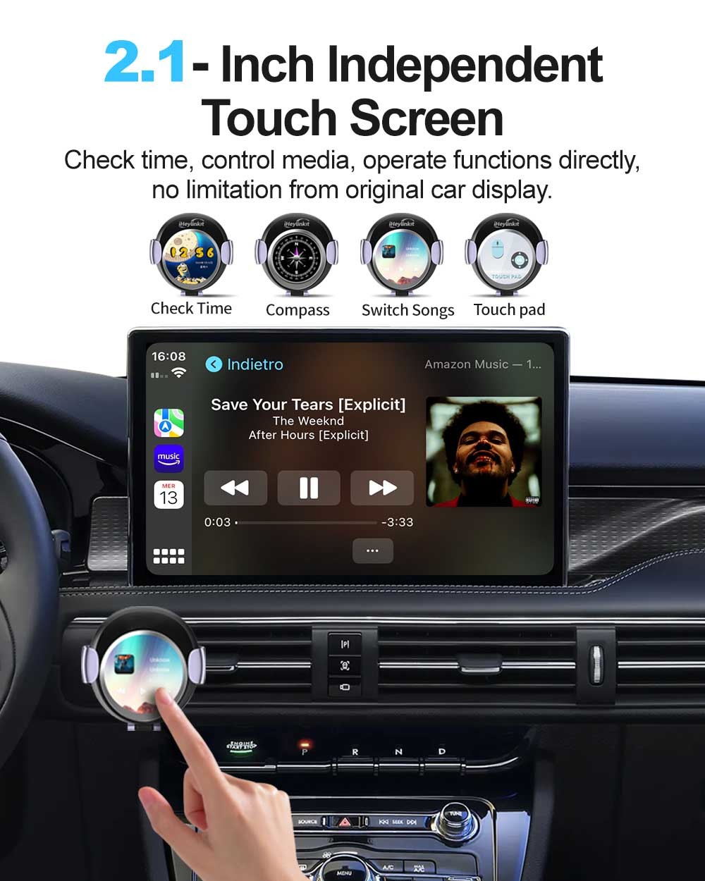 Touchscreen DMS Ai Carplay Android Auto Usb Box Qualcomm QCM6125 4GB+64GB