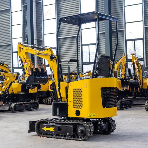 Двигатель EPA 1200 кг Машина мини-экскаватора с высокой вершиной Три цилиндра с водяным охлаждением