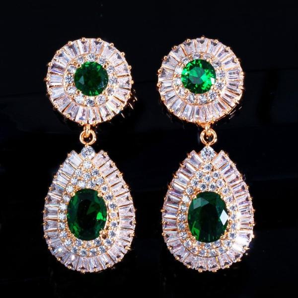 Women's WaterDrop Earrings, CZ Earrings For Bride Jewelry Parties Wedding  Jewelry Earrings Necklace jewelry set