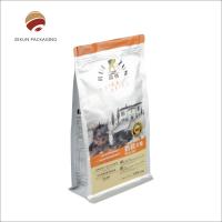 Sacos de embalagem de alimentos para animais resistentes a lacrimejar com desenho vertical e fecho com fecho de fecho