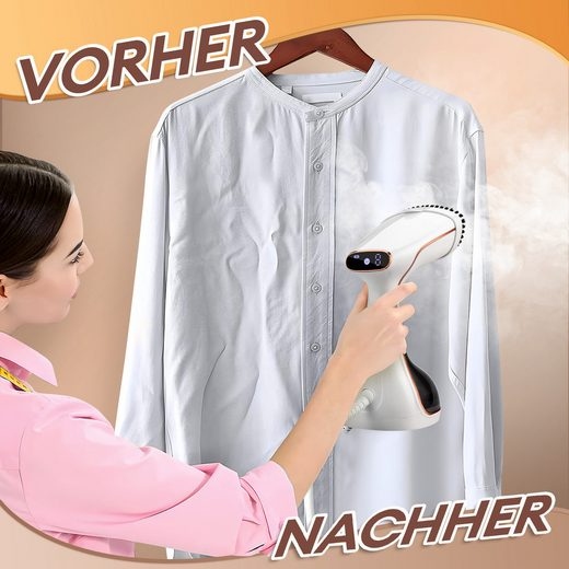Household Electric Portable Vertical Steamer 3.2L Quick Heat Ironing Clothes for Car & Outdoor Use Travel