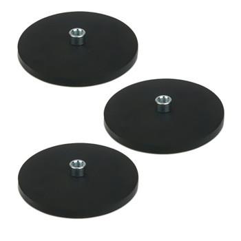 Rubberised Neodymium Magnets Strong Pull Force OEM With Screw Thread