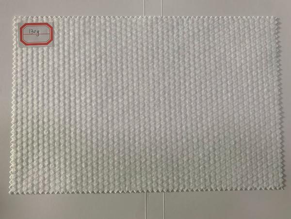 130g White Pearl Grain 100%Viscose Cross Spunlaced Non-Woven Tissue