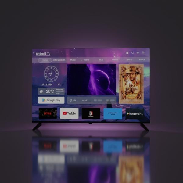 Android TV Platform Smart LED TV with DVB-T2 Digital Tv Standard and Advanced Technology